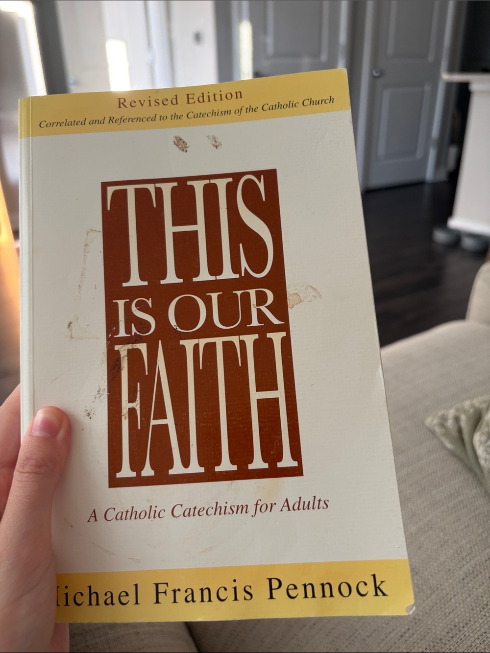 This Is Our Faith Catholic Catechism Paperback - White & Brown